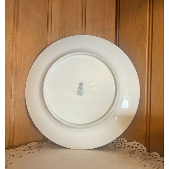 Vintage Bavaria Porcelain Teacup Saucer 3 Piece Set Orange White Hand Painted - Picture 5 of 9